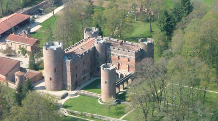 Vue aérienne du Château de Richemond