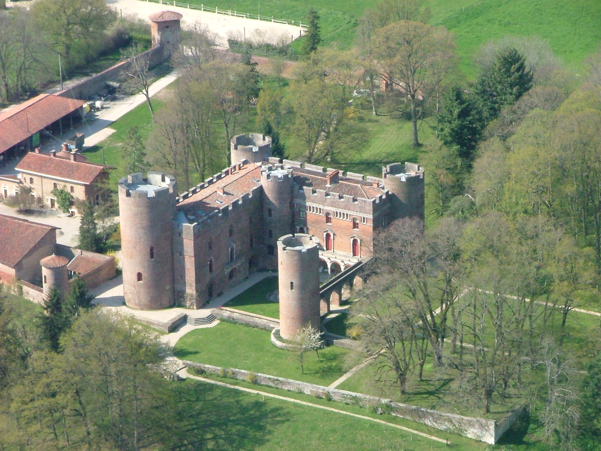 Vue aérienne du Château de Richemond