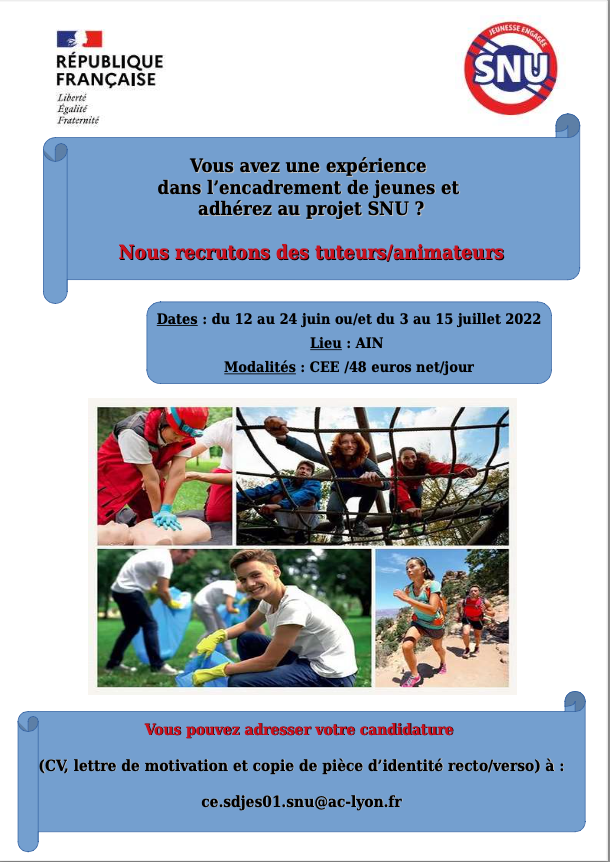 Affiche Candidature SNU